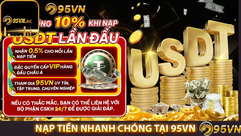 95vn nạp tiền nhanh chóng